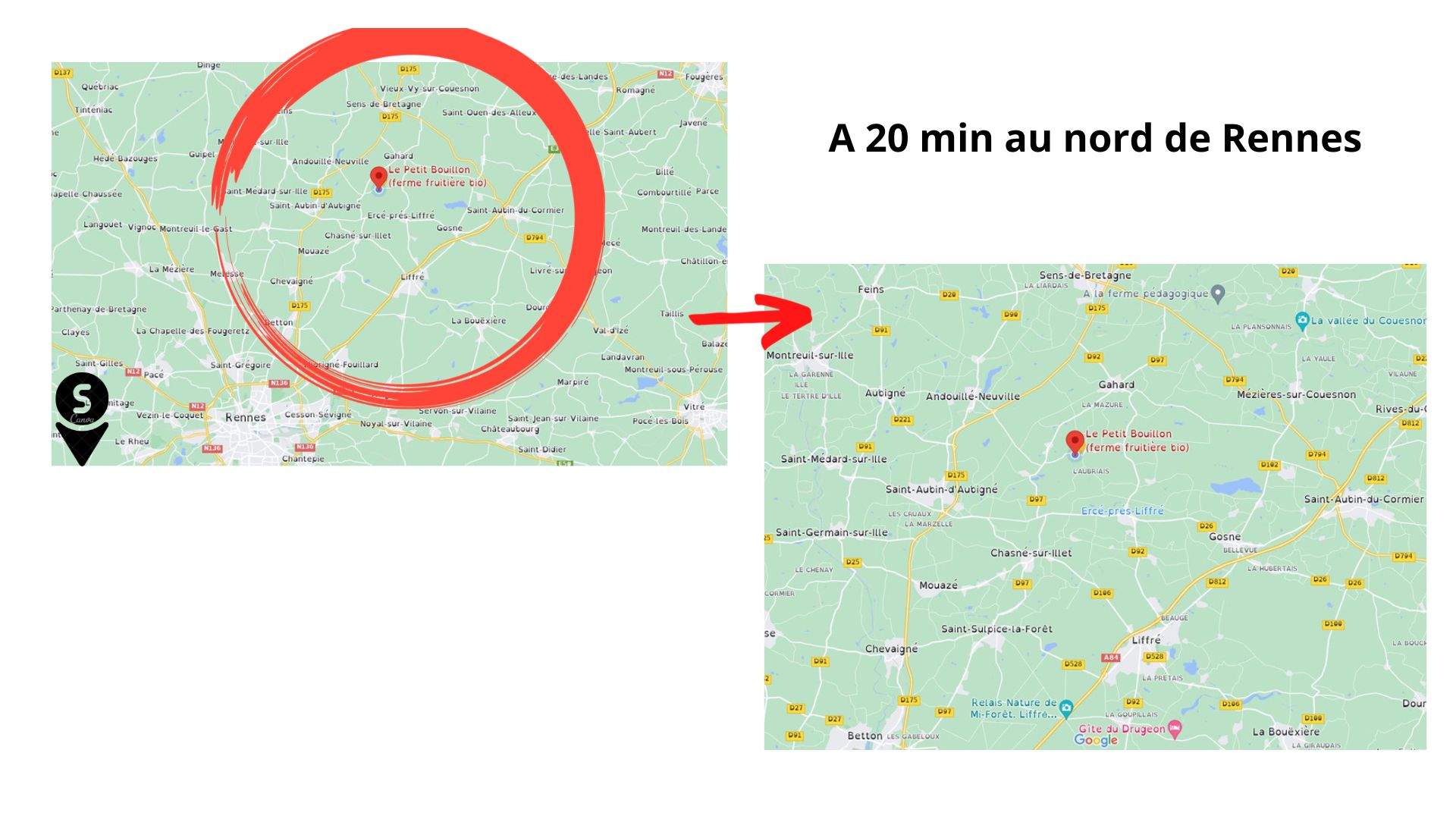 A 20 min au nord de Rennes