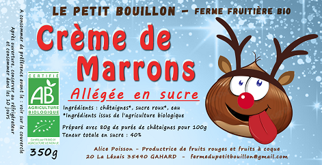 Crème de marrons allégée